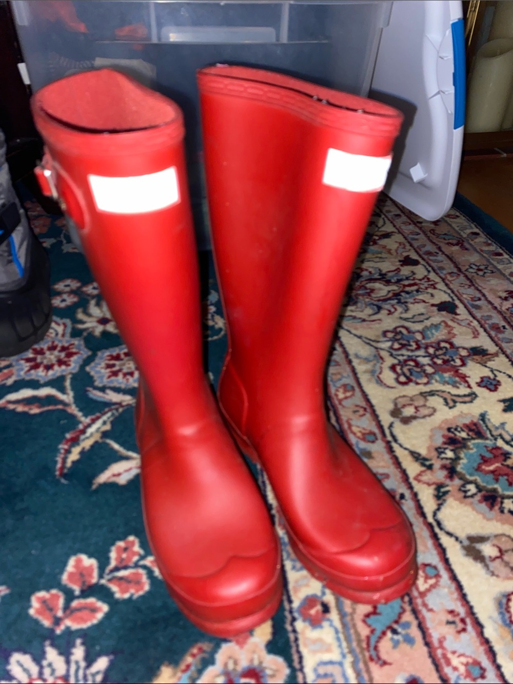 Hunter Red Tall Rain Boots